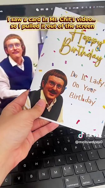 Birthday Card Humor from Mr. Chit's Video