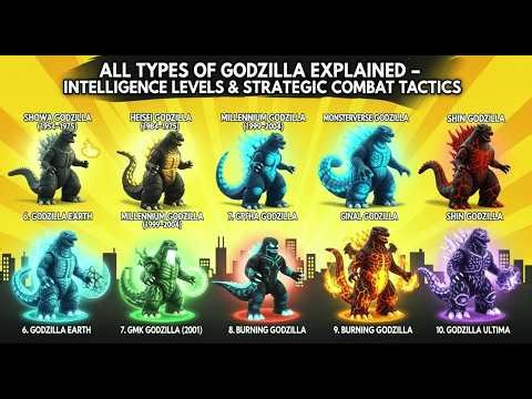 All Types of Godzilla Versions Explained – Intelligence & Combat Tactics
