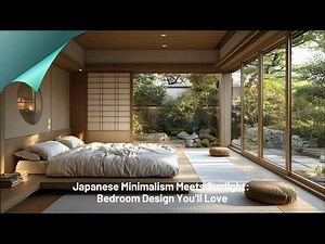 🔴 Japanese Minimalism Meets Sunlight: Bedroom Design You'll Love