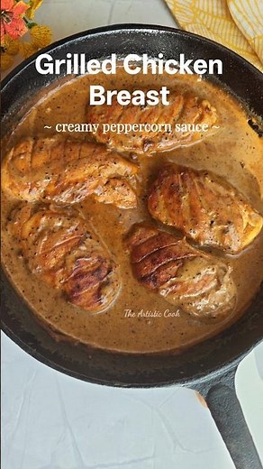 Creamy Peppercorn Chicken Recipe👆😍 #shorts #ytshorts #youtubeshorts #shortsfeed #shortsvideo