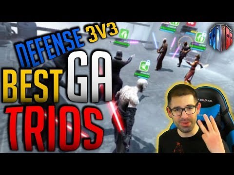 BEST DEFENSE GRAND ARENA 3V3 TRIO TEAMS GUIDE! | Star Wars Galaxy of Heroes SwGoH