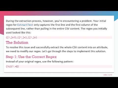 How to Use Regex to Extract All CSV Rows in Apache Nifi