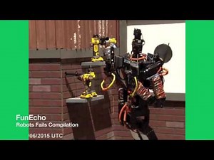 Robots Fails Compilation Robots Falling Down Video