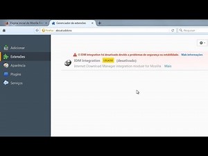 Como instalar e corrigir extensão do IDM no Firefox