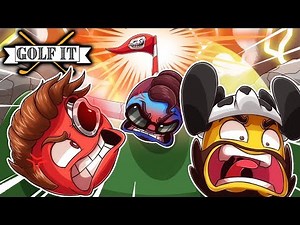 TRY NOT TO RAGE AND HOLE-IN-ONE CHALLENGE! (Golf It Funny Moments)