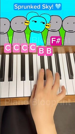 Sprunked Sky! Sprunki Piano Short Tutorial #Incredibox #sprunki