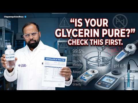 How to Check Glycerin Quality | Tests, COA & Red Flags | Pharma & Cosmetic Guide