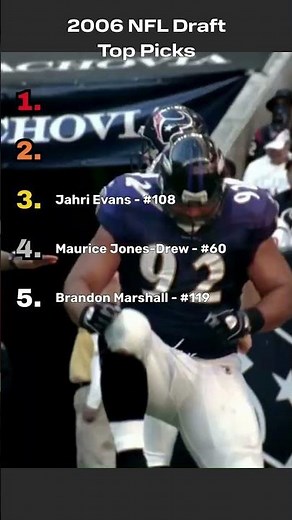 The REAL MVPs of the 2006 NFL Draft