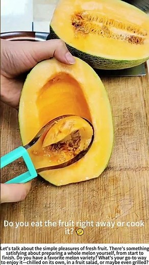 The Quick Clean: Prepping a Hami Melon 🍈