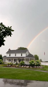 We got a beautiful double rainbow over white cottage farm tonight! God is good! 🌈👶🏼🏡 | Liz Marie Blog
