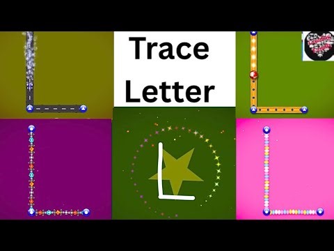 Trace Letter L UPPERCASE Learn to Write The Alphabet Letter FUN LEARNING VIDEOS FOR KIDS