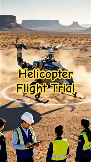 Engineers observe the Scorpion helicopter’s flight test 🚁🦂 #shorts