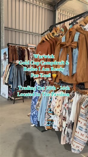 Wild Rose Country on Instagram: "Warwick Gold Cup Campdraft & Rodeo I Am Ready For You! 🤠🛍️ • • Located In The Pavilion Trading From Monday 20th - Sunday 26th October. • • Or Shop Online www.wildrosecountry.com.au • • #cowgirlboutique #westernfashion #campdraft #rodeo"