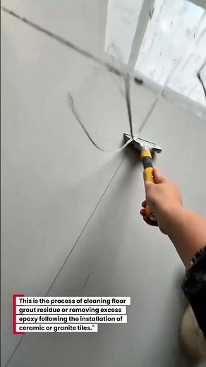 Efficient Floor Grout & Epoxy Residue Removal Technique