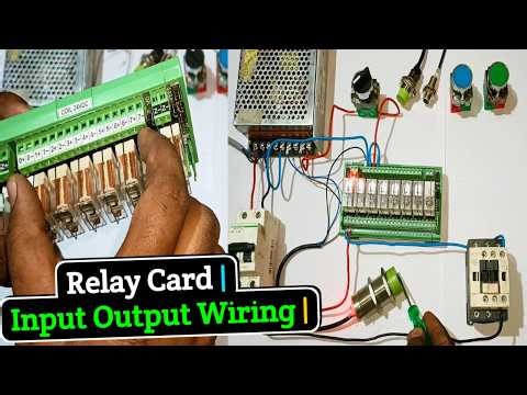 Relay Card Input Output Wiring with Sensor | Full Practical हिंदी में ‪@CrazyMr.Electricians‬