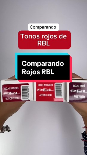 Comparando los tonos rojos de tintes semi-permanentes RBL