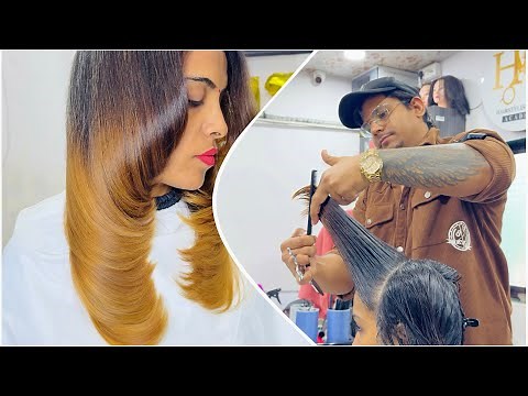 How to face framing full feather haircut tutorial