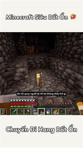 Chuyến Đi Hang Bất Ổn #shorts #minecraft