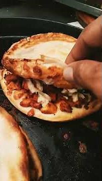 Cheezie Pizza Paratha with lot of Cheez