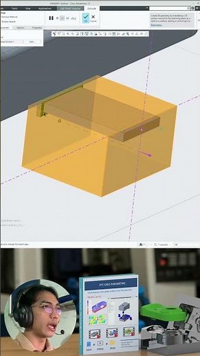 Tách khuôn trên phần mềm Creo Parametric #creo #ptc #mold #khuonmau