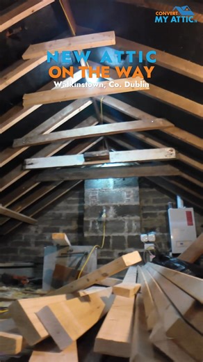 1.1K views | Dream room pending....  This unused attic in Walkinstown is in the process of being transformed into the client's dream room. Follow us to see more from this project as it progresses  #convertmyattic #atticconversion #dublinhomes #walkinstown | Convert My Attic | Facebook