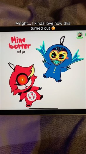 Labubu showdown: who did it better?🎣App:Drawly #drawly #artchallenge #art #digitalart #hazbinhotel