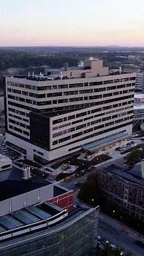 Aerial views and tour of Michigan Medicine hospital: the D. Dan and Betty Kahn Health Care Pavilion