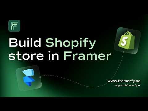 Framer Ecommerce Tutorial: Connect Shopify with Framerfy
