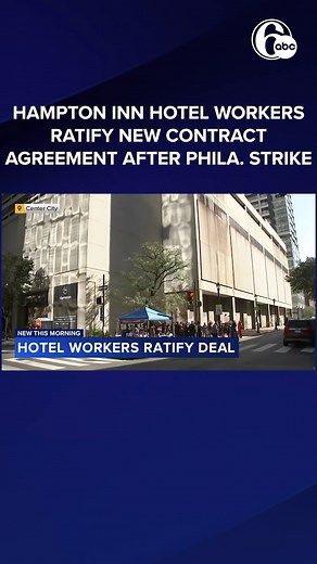 3.1K views | Employees with the Hampton Inn voted unanimously to ratify the deal on Friday. | 6abc Action News | Facebook