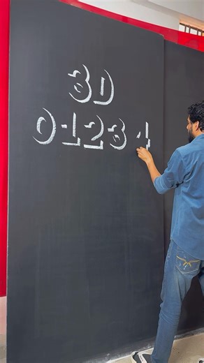 3D 0 to 9 Numbers Design | How to Draw 3D Numbers #3d #numbers #design