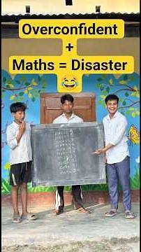 Math + Overconfidence = Public Comedy 😂”! Comedy Video! school comedy #shorts #trending #comedy