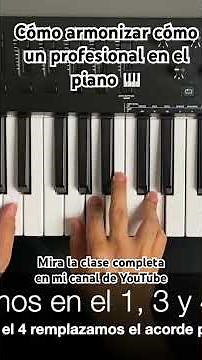 Cómo armonizar mas avanzado en el piano 🎹