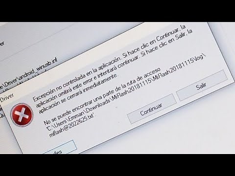 Como solucionar error al instalar drivers en mi flash