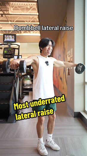The most underrated lateral raise in my mind is the bent arm lateral raise because of how stable it is. This allows me to likely get an additional rep that prolly wasn’t possible with another variation #fyp #fitness #gym #bodybuilding #tiktoktaughtme