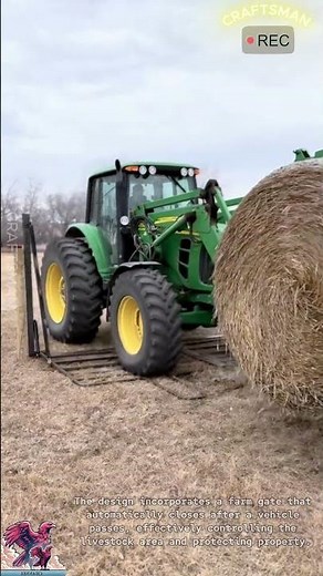 Farm gate auto close smart useful system #video #viral