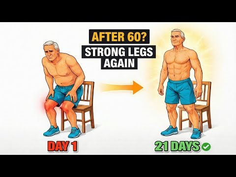 Over 60? 3 Simple Exercises to Fix Weak Legs (21-Days Challenge)