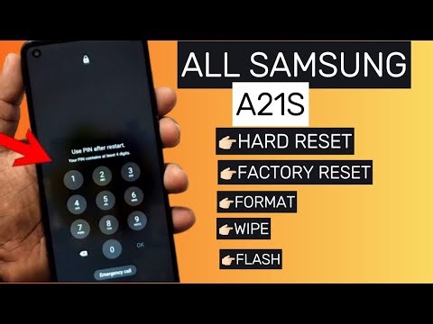 All Samsung A21s Factory Reset || Hard Reset || Wipe || 2024 Method