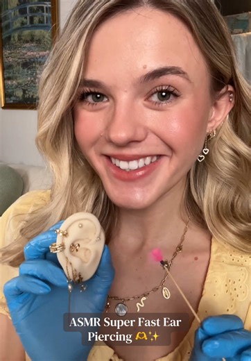 speedy 🤩 #asmr #piercing #asmrsounds #roleplay #asmrvideo | asmr