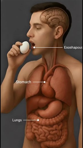 What happened inside your body when you eat boiled egg - Science in action #bodyanatomy #usa #egg #educational #boiledegg