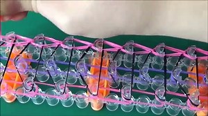 WATERFALL (TRIPLE SINGLE) Loom Bracelet Tutorial Rainbow Loom l JasmineStarler