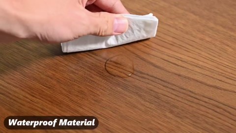 JOINICE Round Coffee Table with Storage and Sliding Door,Mid Century Modern Wooden Center Table,for Living Room,Walnut