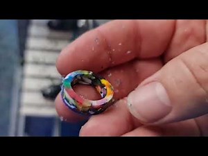 Making a ring from recycled plastic