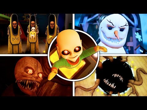 The Baby in Yellow: Chapter 1- 5 ►❗️ALL BOSSES, JUMPSCARES & SCARY MOMENTS❗️| Behind The Scenes