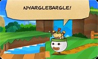 Paper Mario: Sticker Star Video Says "NYARGLEBARGLE!"