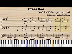Texas Rag by Callis Welborn Jackson (1905, Ragtime piano solo)