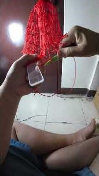 How to increase the mesh size of a fishing net #fishingenthusiasts #fishingnetweaving #howtoincre...