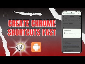 How to Create Chrome Shortcut on Android - For Beginners