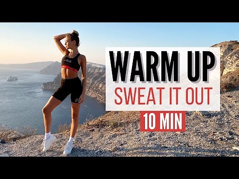 10 MIN. WARM UP WORKOUT - sweat it out with fun // cardio inspired | No Equipment | Mary Braun