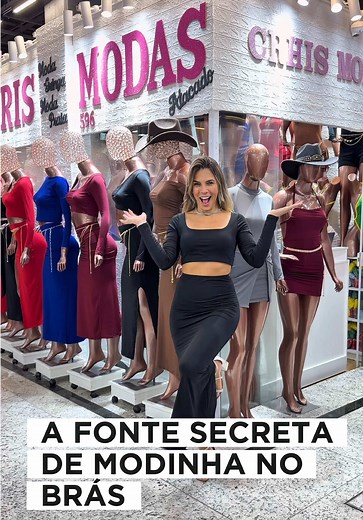 A FONTE SECRETA DA MODINHA NO BRÁS!👇🏼 Na Chris Modas você vai encontrar o melhor da modinha gringa moderna e exclusiva!! A marca trás uma variedade de modelos e cores para você! As peças são maravilhosas de altíssima qualidade com melhor preço do mercado! A loja vende no atacado e envia para todo o Brasil! ✅ Se você quer receber o contato da loja, corre e ja deixa o seu comentário que te envio no seu direct porque as pecas acabam super rápido! Endereço 👇🏼 📍Shopping All Brás Rua: Rodrigues d