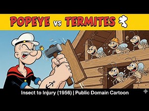 "Insect to Injury (1956) – Popeye vs Termites | Public Domain Cartoon"